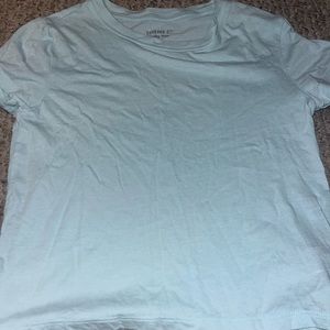 cute light blue t-shirt. good shape. only worn once!! Size medium